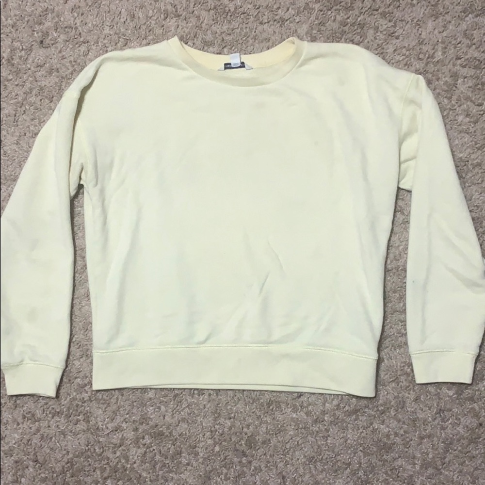 Light yellow crew neck